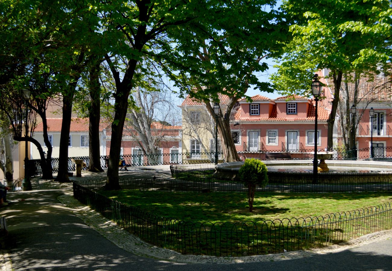 Green park in the historic and prestigious district of Graça